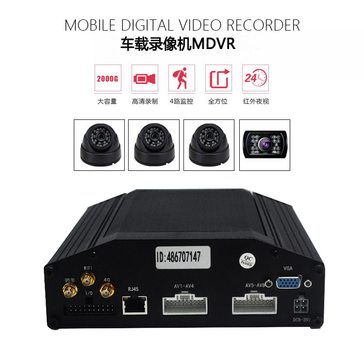 伊路安行(CareDrive)车载硬盘录像机MDVR(ZX)产品图